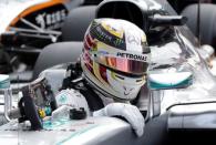 Formula One - F1 - Italian Grand Prix 2016 - Autodromo Nazionale Monza, Monza, Italy - 3/9/16 Mercedes' Lewis Hamilton after qualifying in pole position Reuters / Max Rossi Livepic