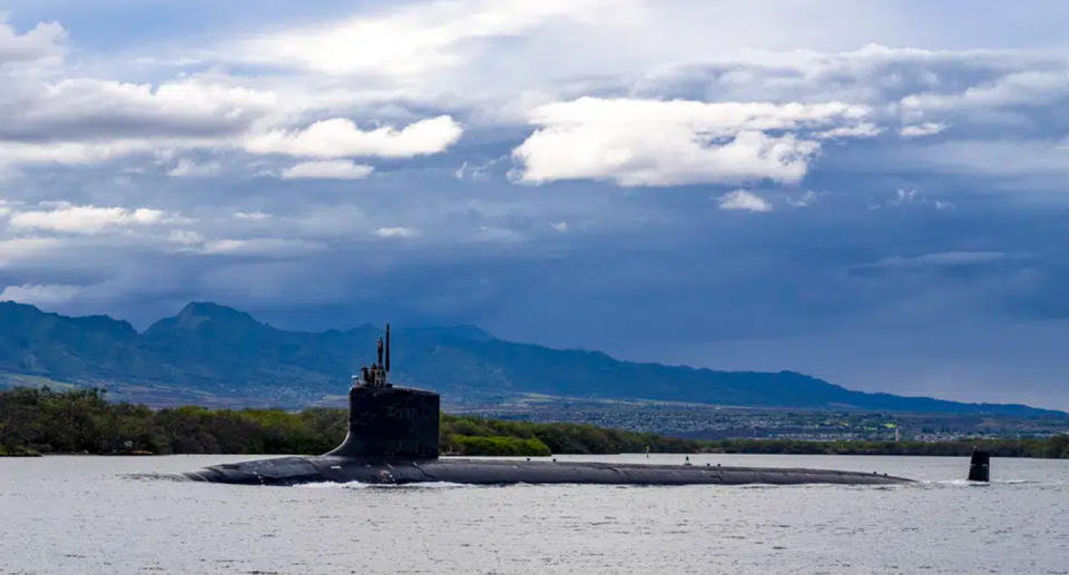 A US Virginia-class fast-attack submarine, like the ones Australia is set to acquire. Source: AP