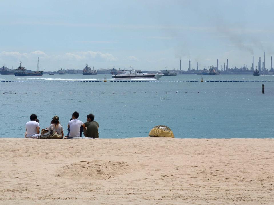 sentosa beach singapore