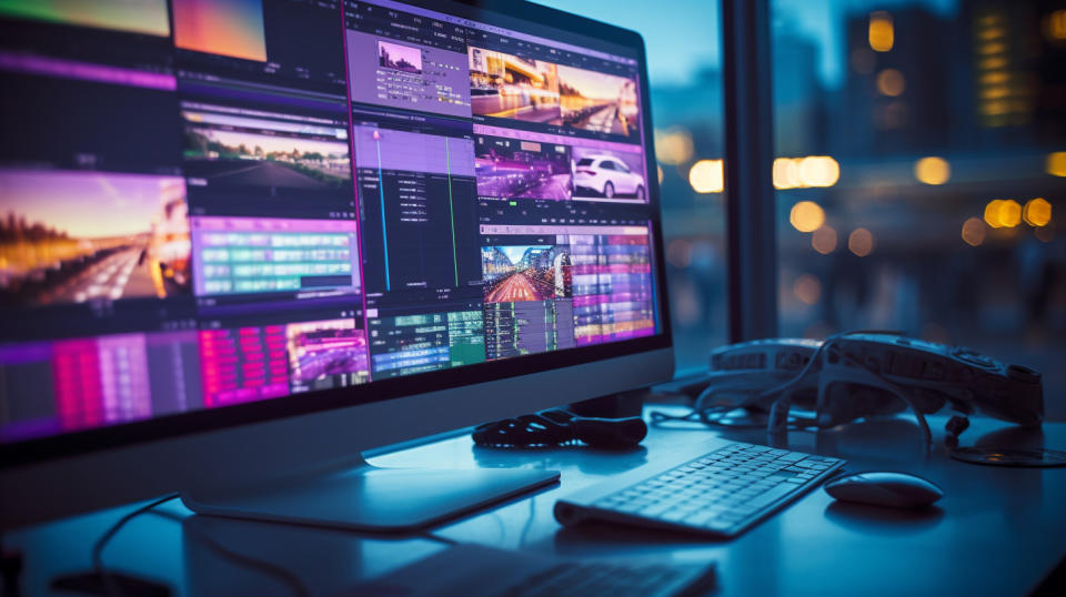 A close-up view of streaming hardware and software used for creating solutions on a computer screen.