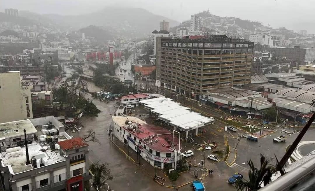 Otis tocó tierra como huracán cuando los pronósticos era que no pasaría de tormenta tropical. (Imagen: Redes Sociales).