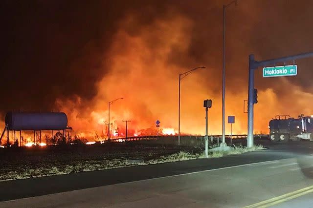 <p>Zeke Kalua/County of Maui via AP</p> Wildfires in Maui, Hawaii 2023