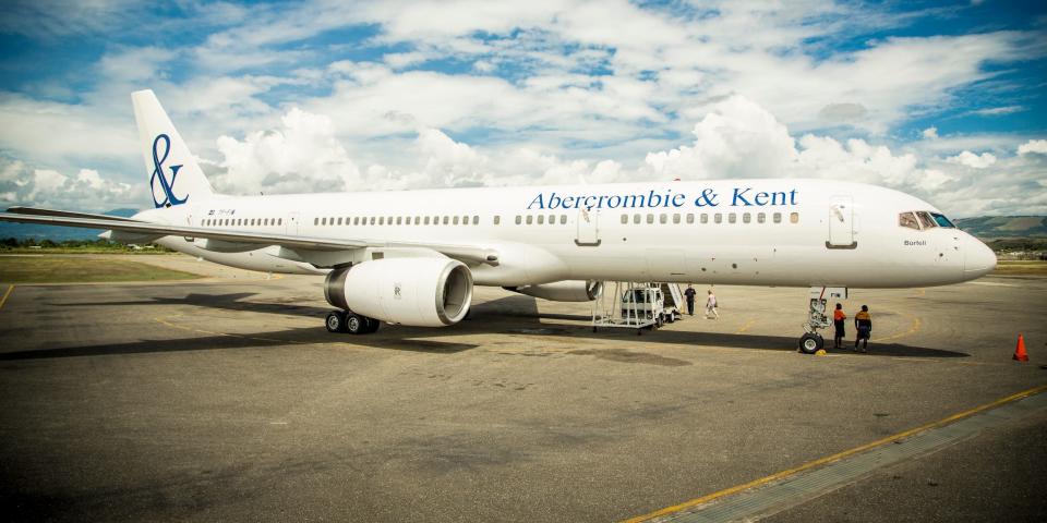 Abercrombie and Kent's Boeing 757.