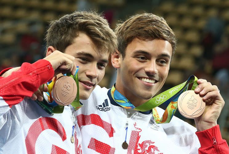 Dan Goodfellow, left, and Tom Daley (Getty Images)