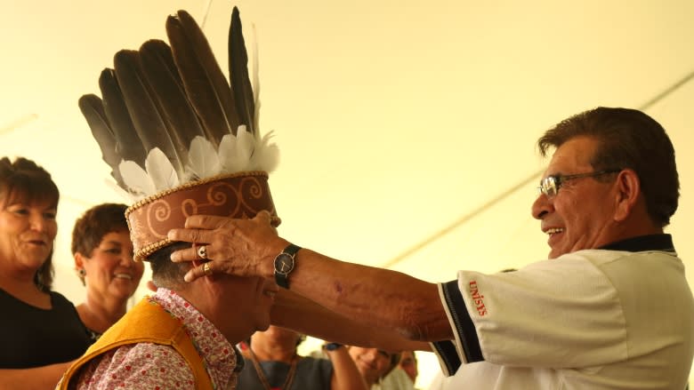 'A first' at St Mary's First Nation: traditional welcome for new chief and council