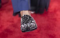 <p>The shoes of Deshaun Watson of Clemson on the red carpet prior to the start of the 2017 NFL Draft on April 27, 2017 in Philadelphia, Pennsylvania. (Photo by Mitchell Leff/Getty Images) </p>