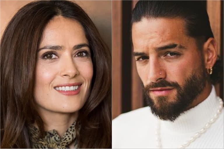 Salma Hayek eligió a Maluma como la persona que la interprete en una biografía sobre ella (Foto: Archivo / Instagram @maluma)