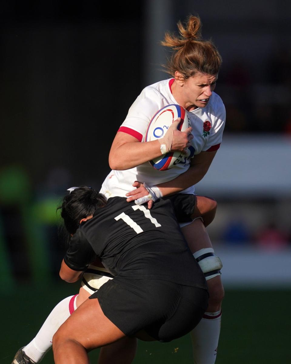 England captain Sarah Hunter in action against New Zealand (David Davies/PA) (PA Archive)