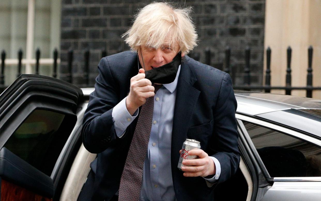 253498025 / 283346f0-0330-35a0-9d99-d0c18241dded Image headline: British Prime Minister Boris Johnson Original description: LONDON, UNITED KINGDOM - MARCH 16: British Prime Minister Boris Johnson returns to Downing Street from the Houses of Parliament in London, United Kingdom on March 16, 2021.Image title: 1231750171 Credit: Anadolu Agency Source: Anadolu Filename: TELEMMGLPICT000253498025.jpeg - David Cliff/Anadolu Agency via Getty Images