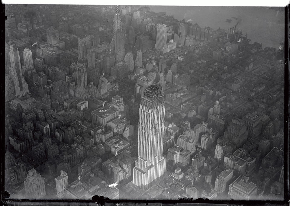 An aerial photograph of The Empire State Building from October 1930. At the time, there were 88 stories finished.<span class="copyright">Bettmann Archive/Getty Images</span>