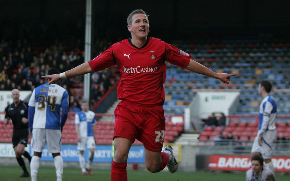 Harry Kane celebrates scoring for Leyton Orient - SHUTTERSTOCK