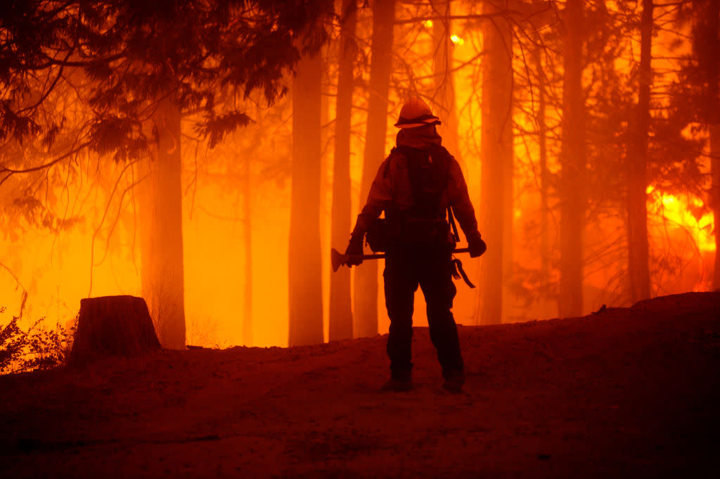 Creek Fire in Fresno County of California