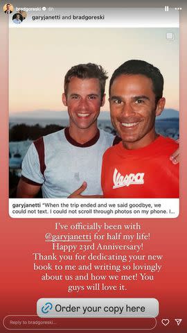 <p>Brad Goreski/instagram</p> Brad Goreski Posts Throwback Photos With Husband Gary Janetti