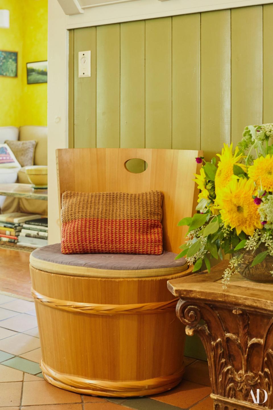 Tamara's brother, Michael Hurwitz, is a well-known furniture designer located in Philadelphia. Several of his pieces, including these chairs, can be found throughout the house.