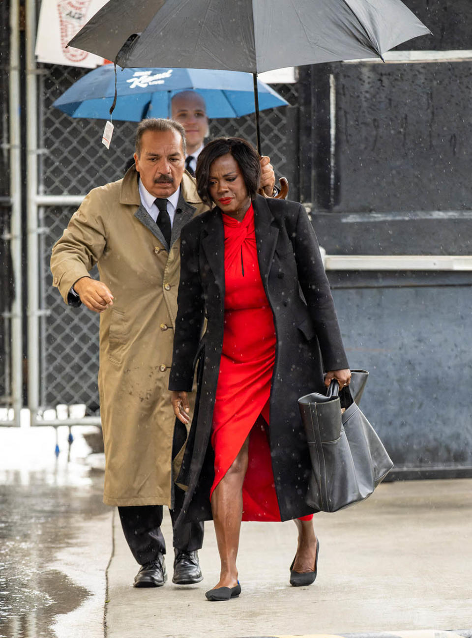 Viola Davis arrives at “Jimmy Kimmel Live!” on March 30, 2023, in Los Angeles. - Credit: RB/Bauergriffin.com / MEGA