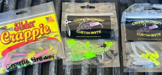 Some of Don McCormick's go-to baits for crappie fishing. Yes, also good for "specks."