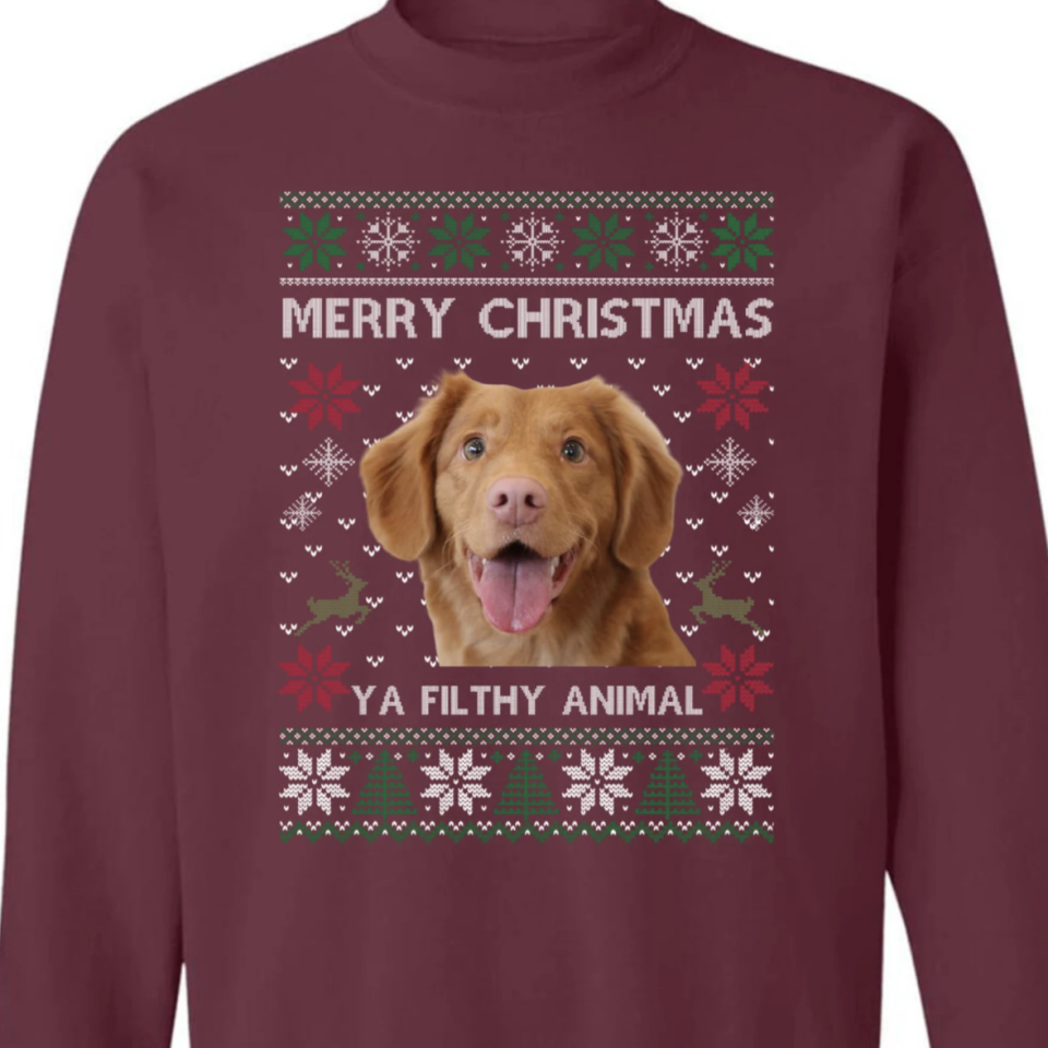 <p>etsy.com</p><p><strong>$31.95</strong></p><p>You know we <em>really </em>love our dogs here at <em>Country Living</em>, so this sweater was an easy add to this list. </p><p><strong>RELATED: <a href="https://www.countryliving.com/shopping/gifts/g1478/gifts-for-dog-lovers/" rel="nofollow noopener" target="_blank" data-ylk="slk:Gifts for Dog Lovers;elm:context_link;itc:0;sec:content-canvas" class="link ">Gifts for Dog Lovers</a></strong></p>