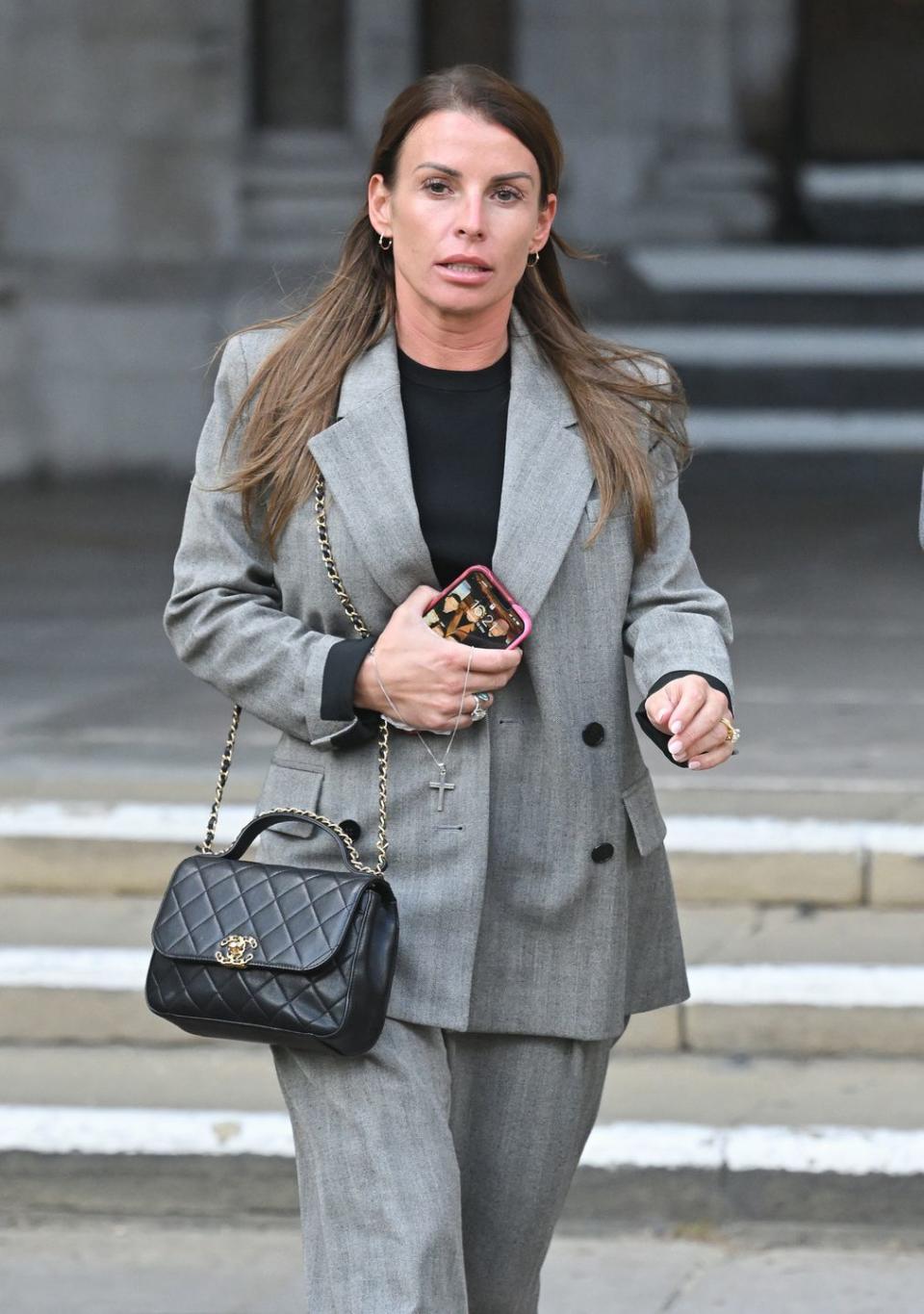 coleen rooney departs the royal courts of justice