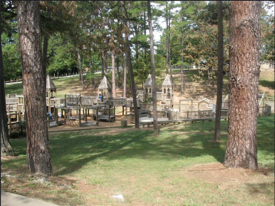 The Jones Park playground in North Asheville prior to its August 2021 demolition.
