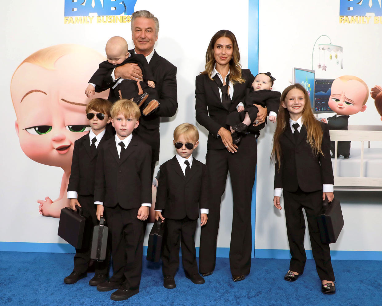 Alec Baldwin and Wife Hilaria Baldwin Bring Their 7 Kids to Hamptons Film Festival