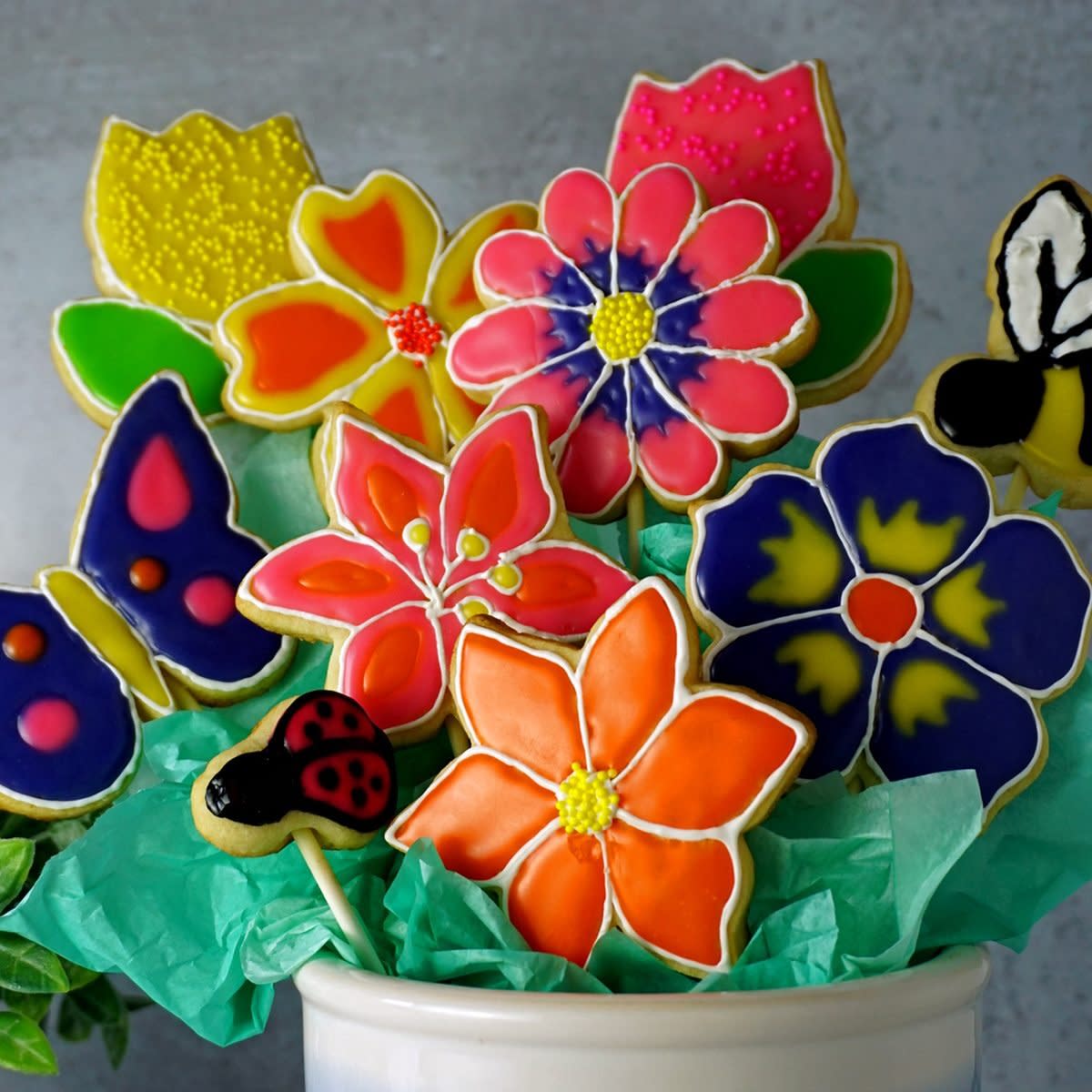 how to make a cookie bouquet