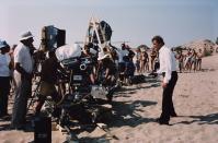 <p>Roger Moore films a scene as 007 for <em>For Your Eyes Only</em> in 1980.</p>