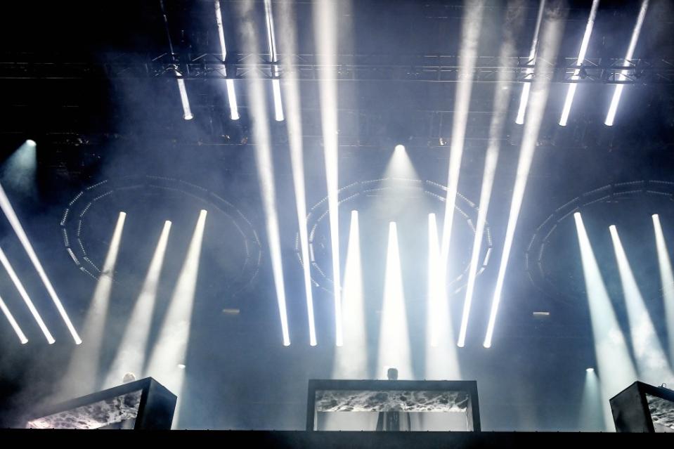 Die DJs des Musikprojektes Swedish House Mafia beim Lollapalooza 2019.<span class="copyright">Britta Pedersen / dpa</span>