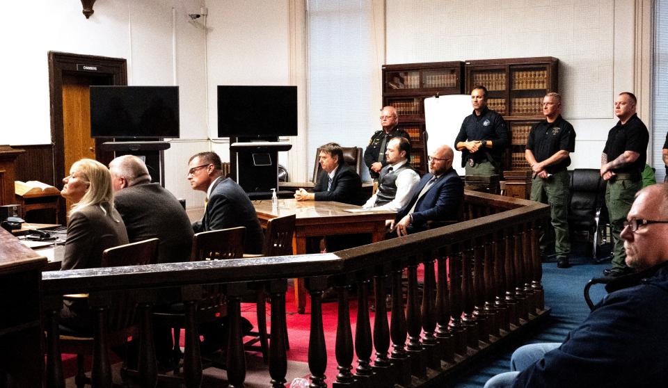 George Wagner IV sat still and stoic, mostly with downcast eyes, as Pike County Common Pleas Court Judge Randy Deering read the jury verdict in his murder trial. The jury found him guilty on eight counts of aggravated murder and 14 related charges in the 2016 shooting deaths of Pike County's Rhoden family.