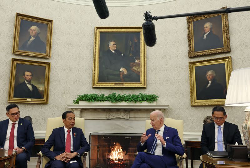 U.S. President Biden meets with Indonesian President Widodo in Washington, U.S.