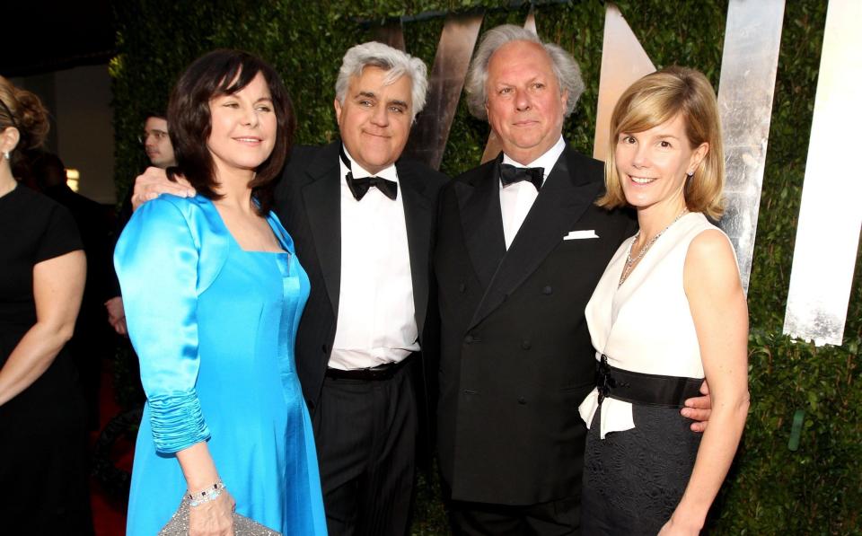 On Oscars night 2010 with wife Anna, and Jay Leno and wife Mavis - Chris Polk/VF1/Getty Images