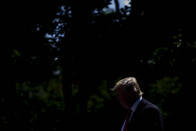 <p>President Donald Trump announces that America will pull out of the Paris climate agreement, in the Rose Garden at the White House in Washington on June 1, 2017. (Photograph by T.J. Kirkpatrick/Redux) </p>