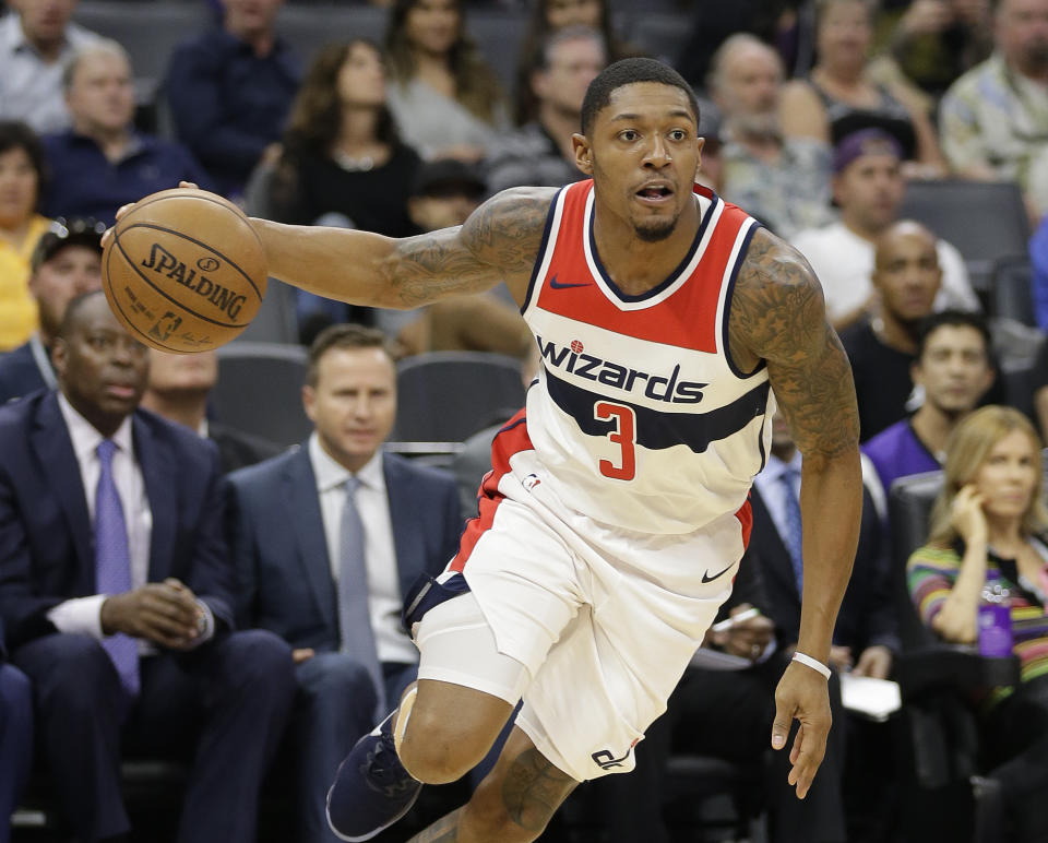 Bradley Beal is averaging 25.4 points per game this season. (AP)