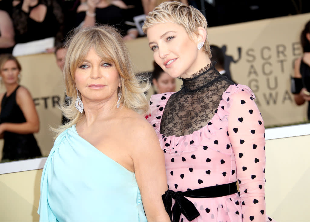 Kate Hudson has appeared with her mum, Goldie Hawn and daughter Rani Rose on the cover of People, pictured at the Screen Actors Guild Awards in 2018 (Getty Images)