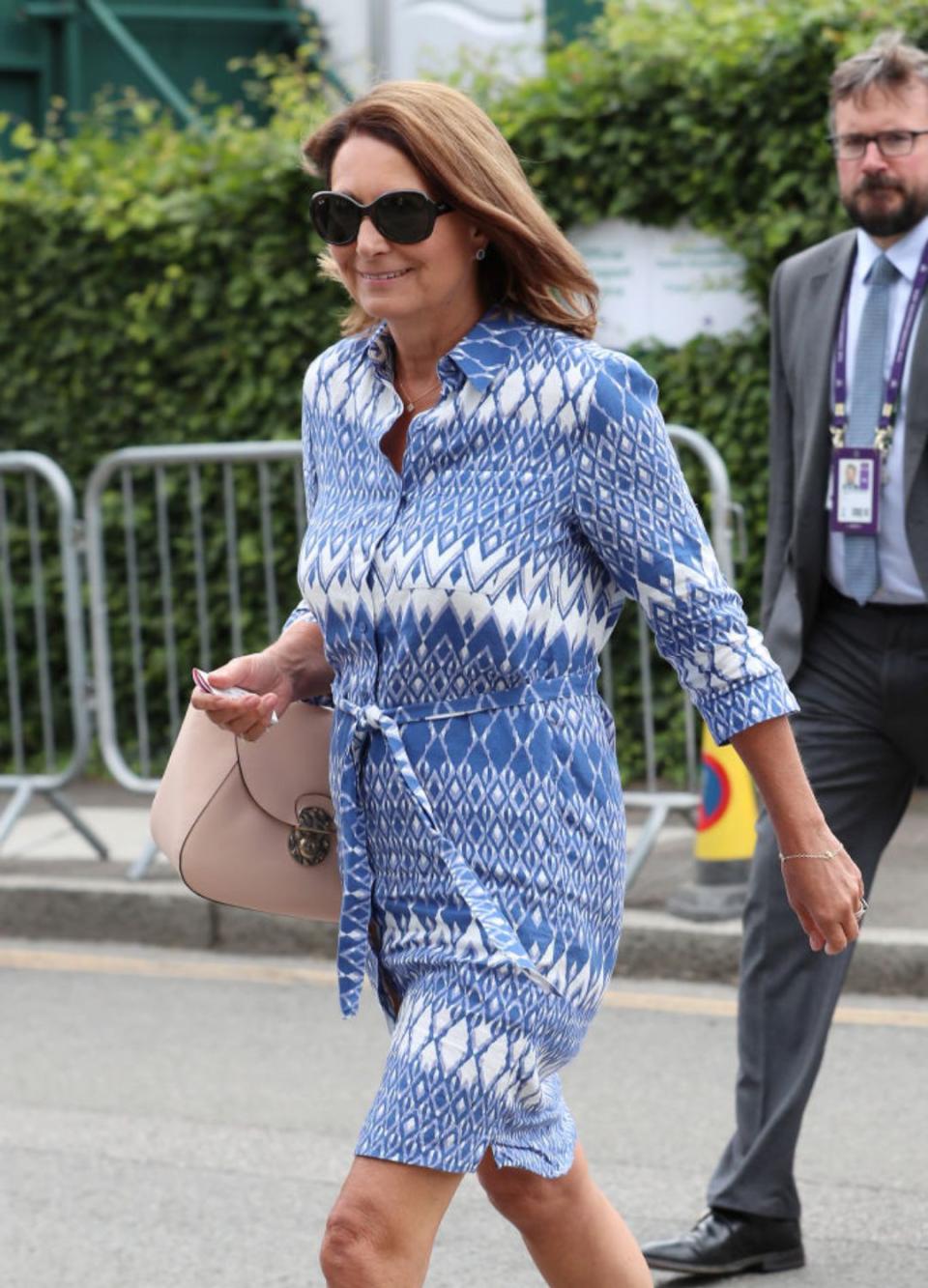 Carole Middleton at the Men's Final of Wimbledon, 2019