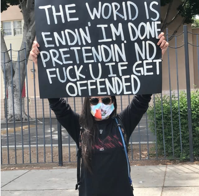 Hollywood protest