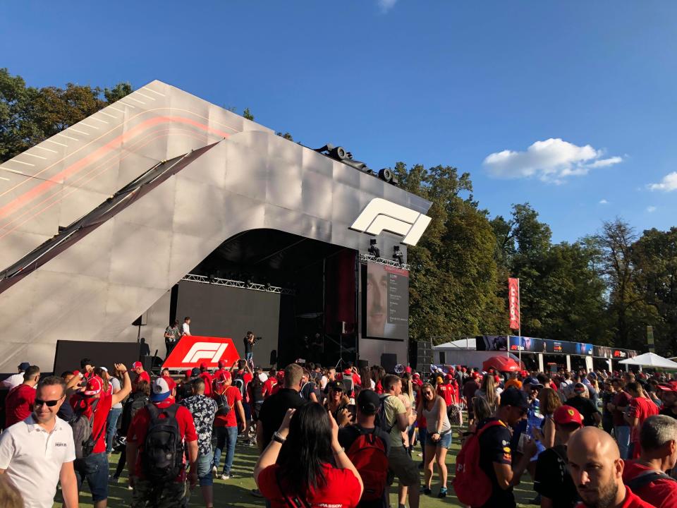 Les tifosi se sont donnés rendez-vous à là fan zone en cette fin de journée