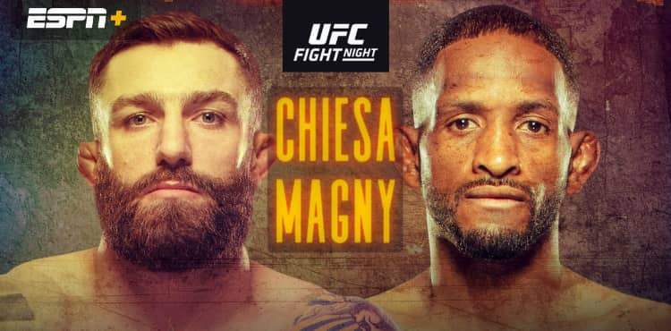 UFC Fight Island 8 Chiesa vs Magny poster