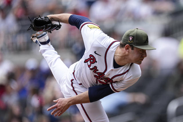 Jared Shuster of the Atlanta Braves before a game against the News Photo  - Getty Images