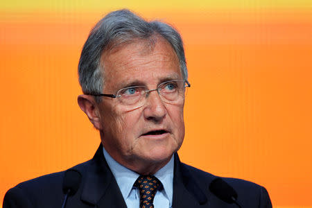 Philippe Lagayette, Senior Independent Director and Chairman of Accounts & Audit Committee, attends a general assembly meeting with stock holders in Paris, France, April 29, 2011. Picture taken April 29, 2011. REUTERS/Charles Platiau