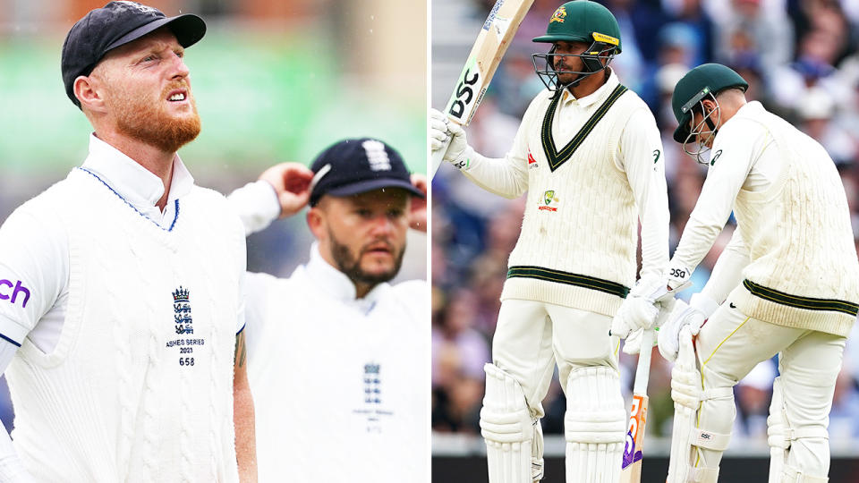 Ben Stokes in action during the fifth Ashes Test. 