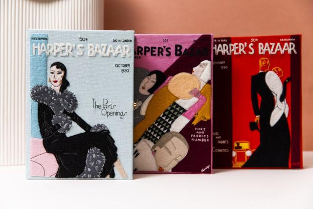 Harper's Bazaar partners with Olympia Le-Tan on vintage cover