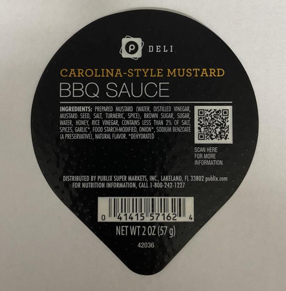Ventura Foods of Brea, California, initiated a voluntary recall on Publix Deli Carolina-Style Mustard BBQ Sauce sold exclusively at Publix Super Markets, Inc.for contained an undeclared allergen - fish - on the label.