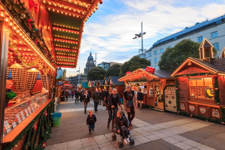 Head to Millennium Square in Leeds for festive cheer (Getty) (Getty Images)