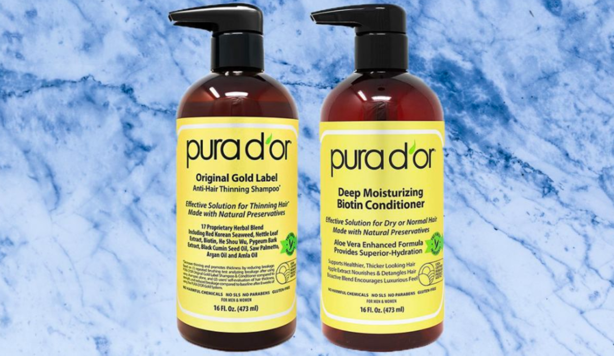 PURA D'OR M.D. Anti Hair-Thinning Shampoo and Conditioner Set