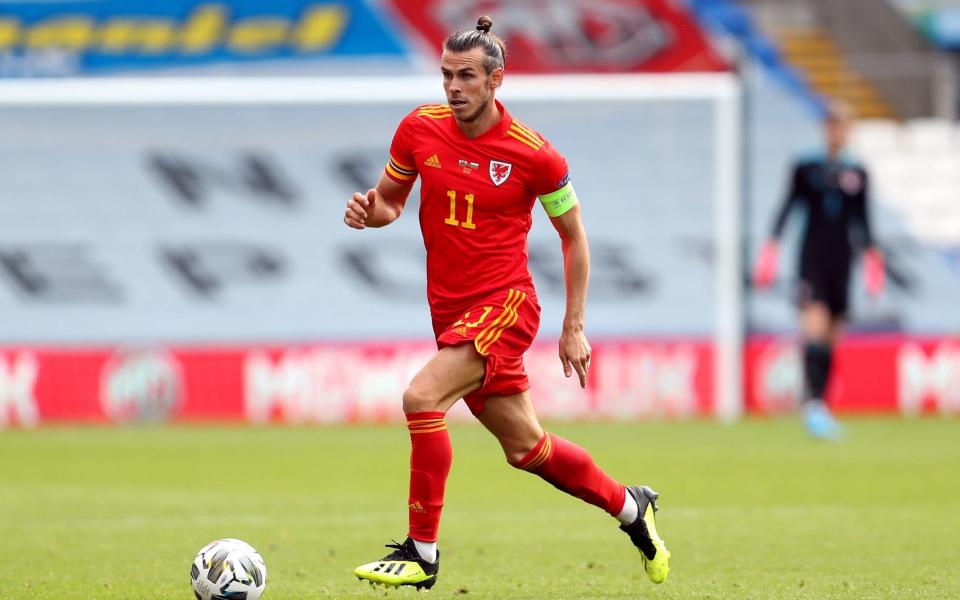 Gareth Bale during the UEFA Nations League Group 4 match at Cardiff City Stadium - PA