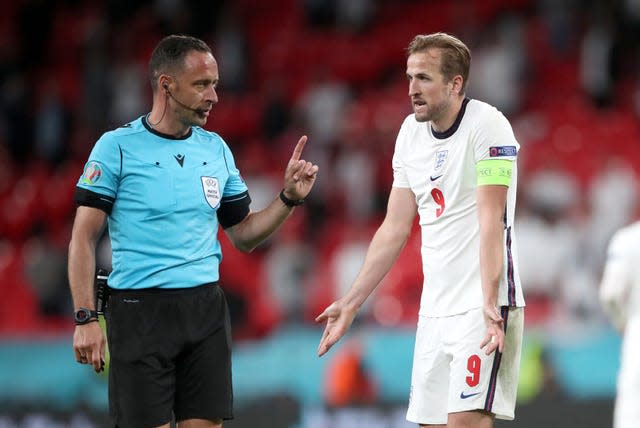 Harry Kane, right, has failed to find the net so far at Euro 2020 