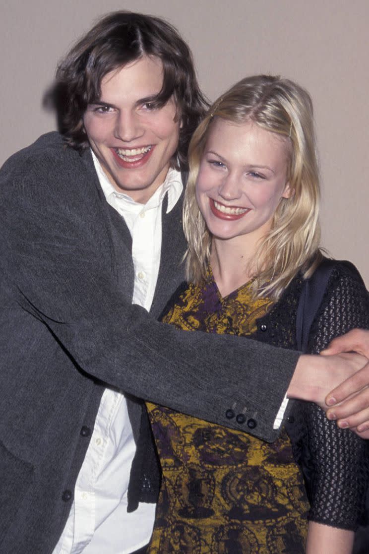 Ashton Kutcher and January Jones