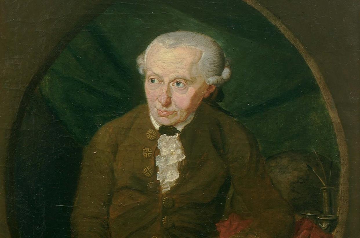 Retrato de Immanuel Kant por Gottlieb Doebler. <a href="https://commons.wikimedia.org/wiki/File:Kant_gemaelde_1.jpg" rel="nofollow noopener" target="_blank" data-ylk="slk:Wikimedia Commons;elm:context_link;itc:0;sec:content-canvas" class="link ">Wikimedia Commons</a>