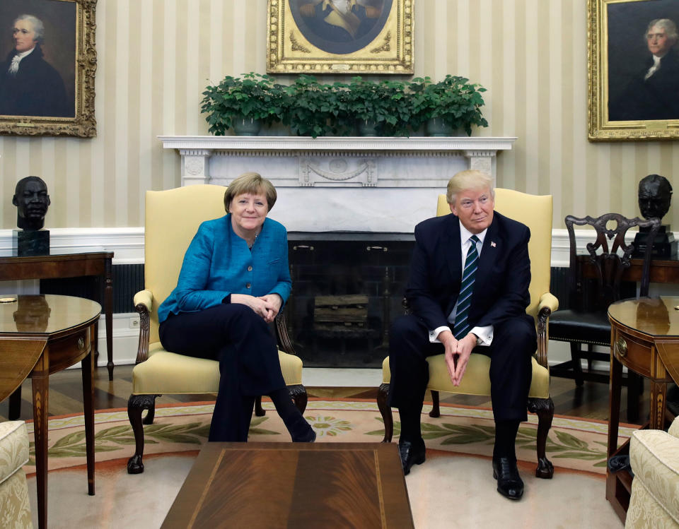 Trump meets Merkel