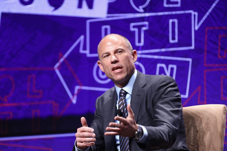 LOS ANGELES, CA - OCTOBER 20: Michael Avenatti speaks onstage during Politicon 2018 at Los Angeles Convention Center on October 20, 2018 in Los Angeles, California. (Photo by Rich Polk/Getty Images for Politicon)